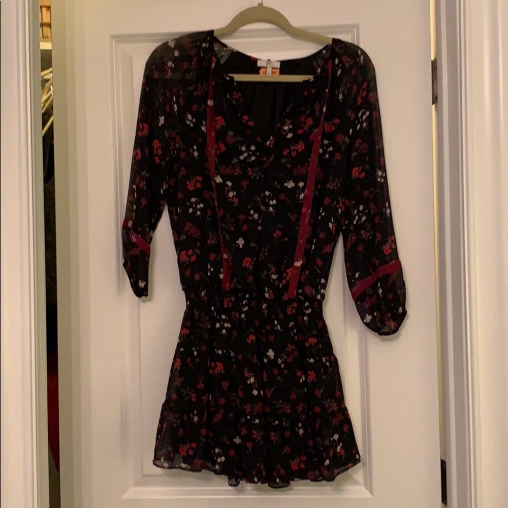 Joie dress with drop waist and tie at neck